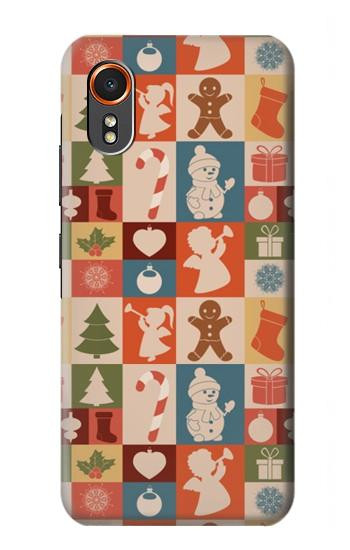 S2854 Cute Xmas Pattern Hülle Schutzhülle Taschen für Samsung Galaxy XCover7