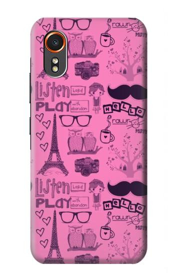 S2885 Paris Pink Hülle Schutzhülle Taschen für Samsung Galaxy XCover7