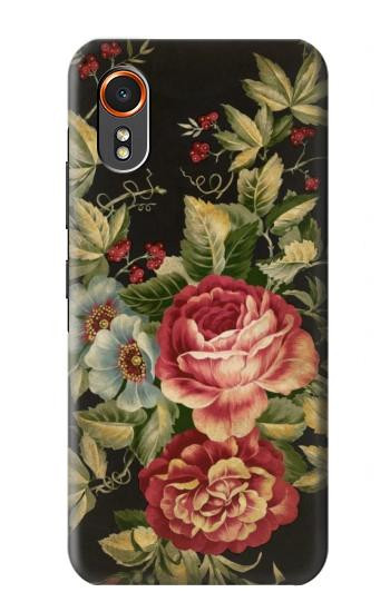 S3013 Vintage Antique Roses Hülle Schutzhülle Taschen für Samsung Galaxy XCover7