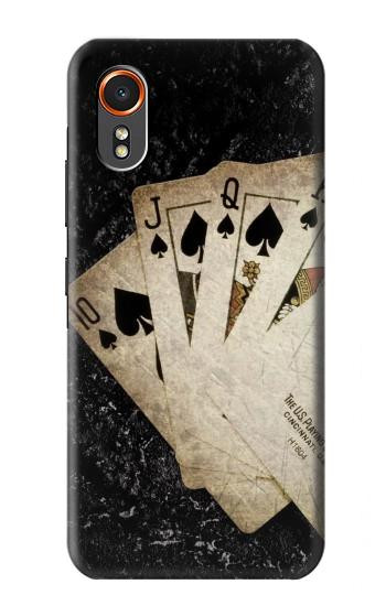S3231 Vintage Royal Straight Flush Cards Hülle Schutzhülle Taschen für Samsung Galaxy XCover7