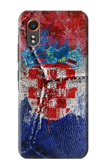 S3313 Croatia Flag Vintage Football Graphic Hülle Schutzhülle Taschen für Samsung Galaxy XCover7