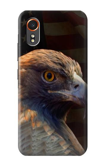 S3376 Eagle American Flag Hülle Schutzhülle Taschen für Samsung Galaxy XCover7