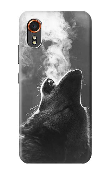 S3505 Wolf Howling Hülle Schutzhülle Taschen für Samsung Galaxy XCover7