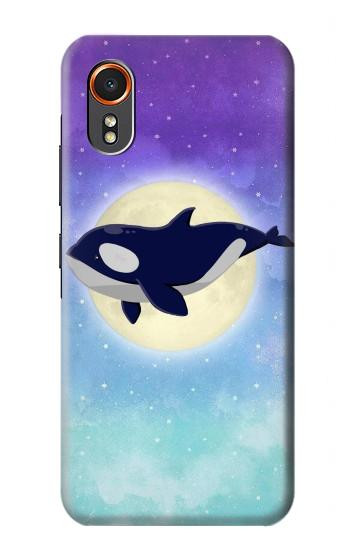 S3807 Killer Whale Orca Moon Pastel Fantasy Hülle Schutzhülle Taschen für Samsung Galaxy XCover7