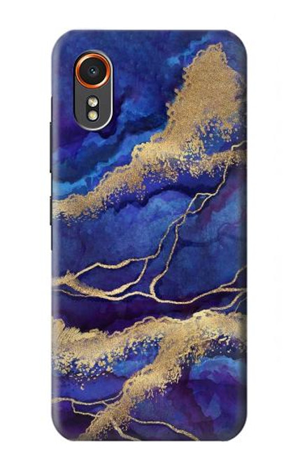 S3906 Navy Blue Purple Marble Hülle Schutzhülle Taschen für Samsung Galaxy XCover7