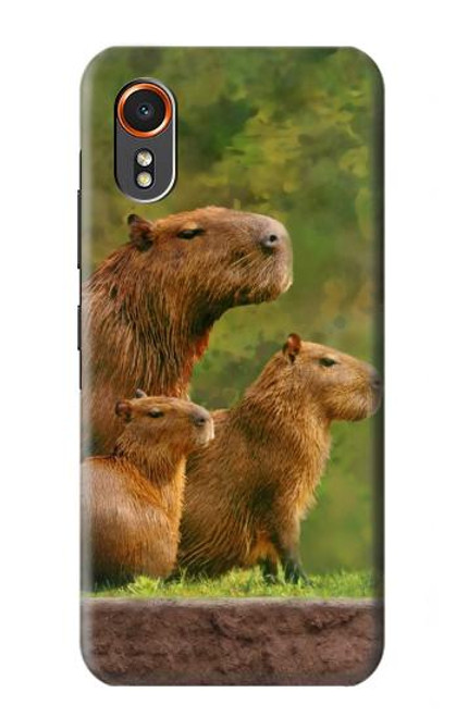 S3917 Capybara Family Giant Guinea Pig Hülle Schutzhülle Taschen für Samsung Galaxy XCover7