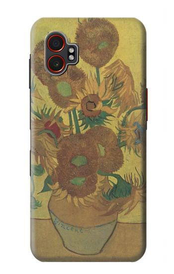 S0214 Van Gogh Vase Fifteen Sunflowers Hülle Schutzhülle Taschen für Samsung Galaxy XCover7 Pro