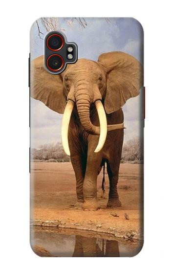 S0310 African Elephant Hülle Schutzhülle Taschen für Samsung Galaxy XCover7 Pro