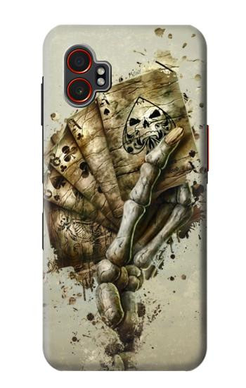 S0550 Skull Card Poker Hülle Schutzhülle Taschen für Samsung Galaxy XCover7 Pro