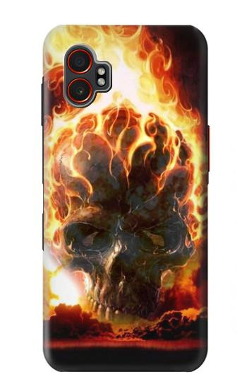 S0863 Hell Fire Skull Hülle Schutzhülle Taschen für Samsung Galaxy XCover7 Pro