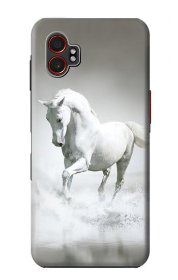S0932 White Horse Hülle Schutzhülle Taschen für Samsung Galaxy XCover7 Pro
