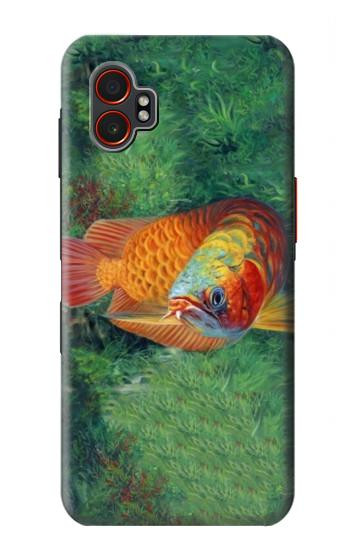 S1157 Red Arowana Fish Hülle Schutzhülle Taschen für Samsung Galaxy XCover7 Pro