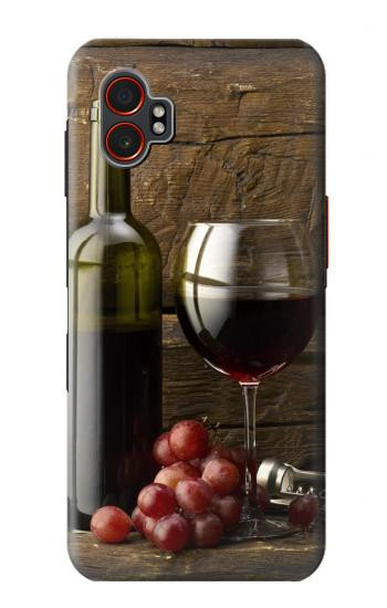 S1316 Grapes Bottle and Glass of Red Wine Hülle Schutzhülle Taschen für Samsung Galaxy XCover7 Pro