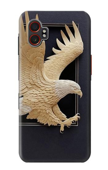 S1383 Paper Sculpture Eagle Hülle Schutzhülle Taschen für Samsung Galaxy XCover7 Pro