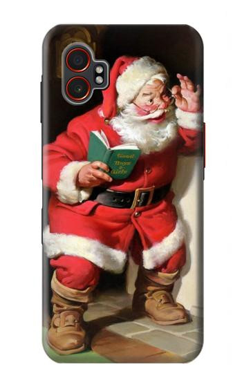 S1417 Santa Claus Merry Xmas Hülle Schutzhülle Taschen für Samsung Galaxy XCover7 Pro