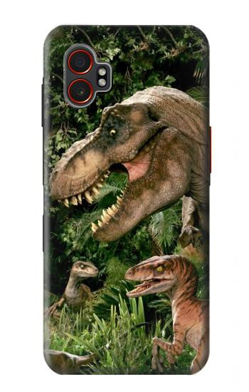 S1452 Trex Raptor Dinosaur Hülle Schutzhülle Taschen für Samsung Galaxy XCover7 Pro