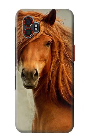S1595 Beautiful Brown Horse Hülle Schutzhülle Taschen für Samsung Galaxy XCover7 Pro
