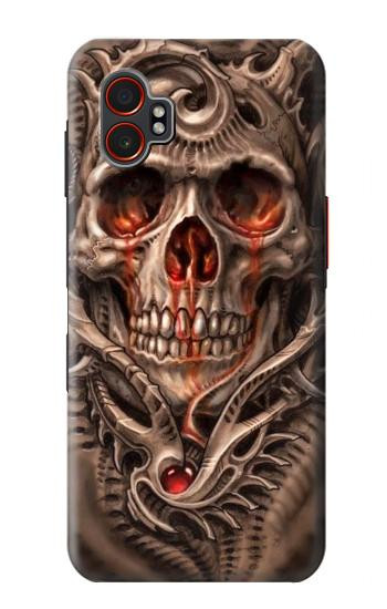 S1675 Skull Blood Tattoo Hülle Schutzhülle Taschen für Samsung Galaxy XCover7 Pro