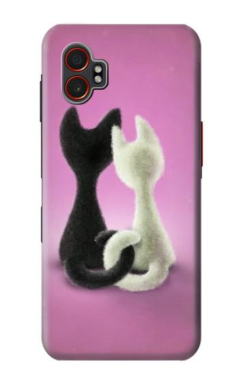 S1832 Love Cat Hülle Schutzhülle Taschen für Samsung Galaxy XCover7 Pro