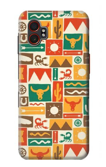 S1873 Western Pattern Hülle Schutzhülle Taschen für Samsung Galaxy XCover7 Pro