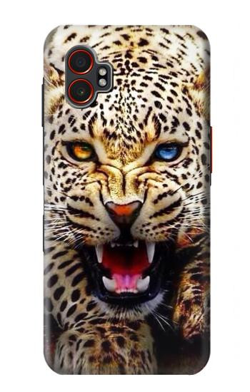 S1932 Blue Eyed Leopard Hülle Schutzhülle Taschen für Samsung Galaxy XCover7 Pro