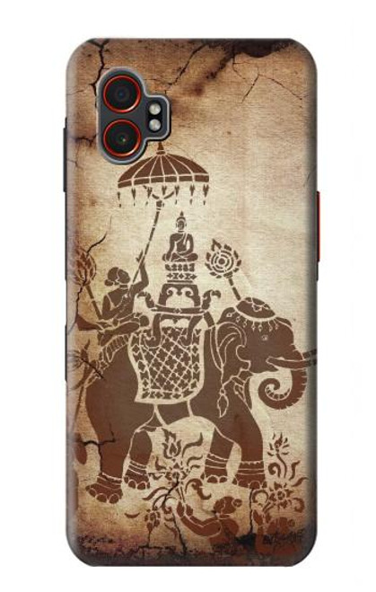 S2102 Thai Art Buddha on Elephant Hülle Schutzhülle Taschen für Samsung Galaxy XCover7 Pro