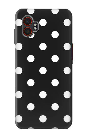 S2299 Black Polka Dots Hülle Schutzhülle Taschen für Samsung Galaxy XCover7 Pro