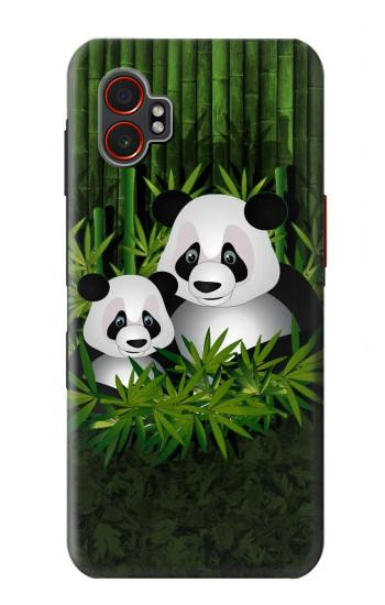 S2441 Panda Family Bamboo Forest Hülle Schutzhülle Taschen für Samsung Galaxy XCover7 Pro