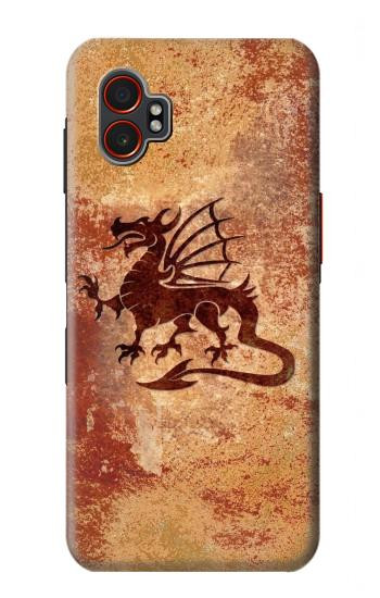 S2485 Dragon Metal Texture Graphic Printed Hülle Schutzhülle Taschen für Samsung Galaxy XCover7 Pro