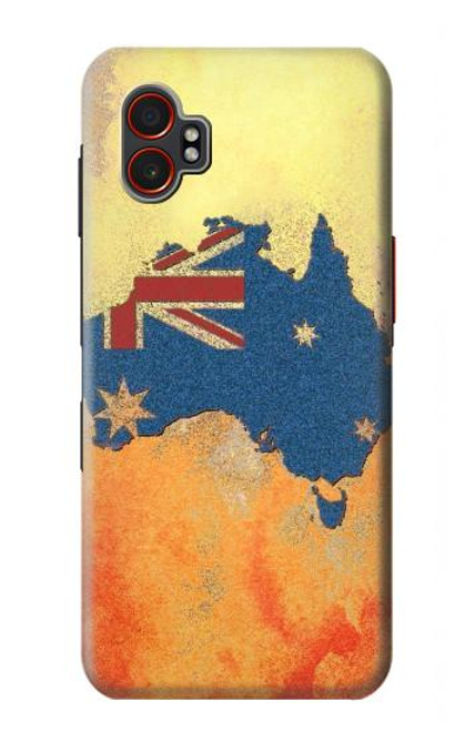 S2494 Australia Flag Map Rock Texture Hülle Schutzhülle Taschen für Samsung Galaxy XCover7 Pro