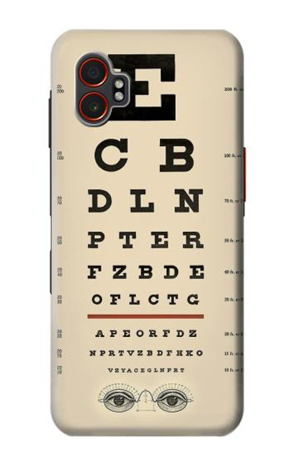 S2502 Eye Exam Chart Decorative Decoupage Poster Hülle Schutzhülle Taschen für Samsung Galaxy XCover7 Pro