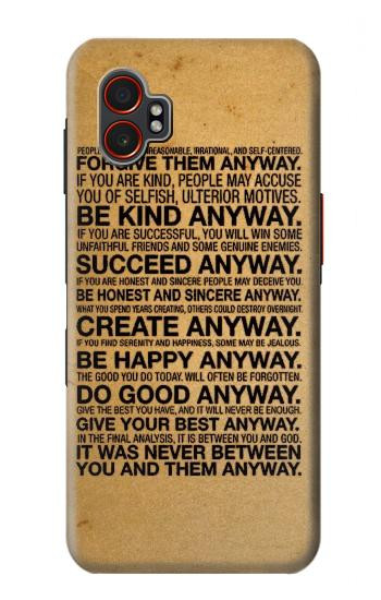 S2513 Mother Teresa Anyway Quotes Hülle Schutzhülle Taschen für Samsung Galaxy XCover7 Pro