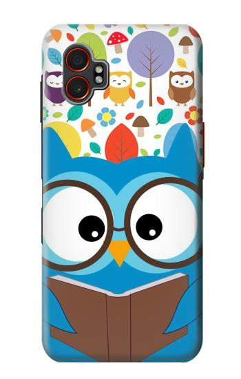 S2521 Cute Nerd Owl Cartoon Hülle Schutzhülle Taschen für Samsung Galaxy XCover7 Pro