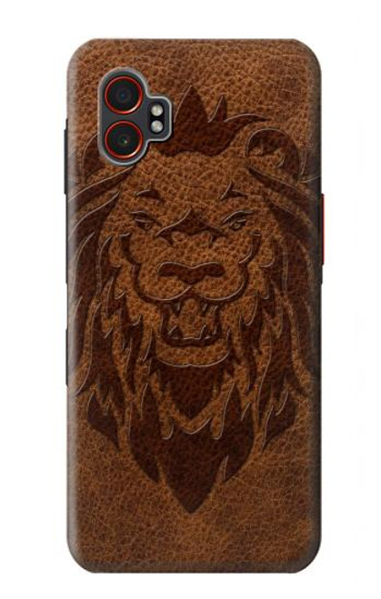 S2529 Leo Zodiac Tattoo Brown Graphic Print Hülle Schutzhülle Taschen für Samsung Galaxy XCover7 Pro