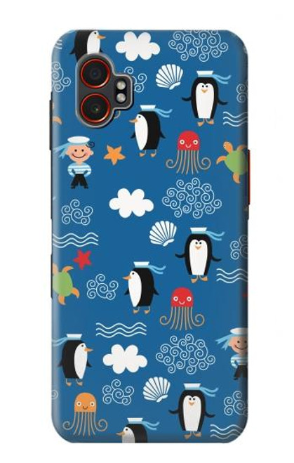S2572 Marine Penguin Pattern Hülle Schutzhülle Taschen für Samsung Galaxy XCover7 Pro