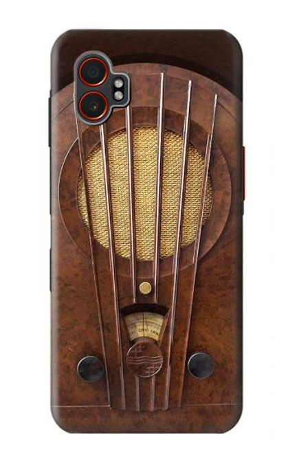 S2655 Vintage Bakelite Deco Radio Hülle Schutzhülle Taschen für Samsung Galaxy XCover7 Pro