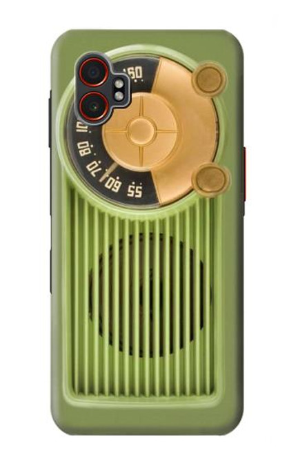 S2656 Vintage Bakelite Radio Green Hülle Schutzhülle Taschen für Samsung Galaxy XCover7 Pro