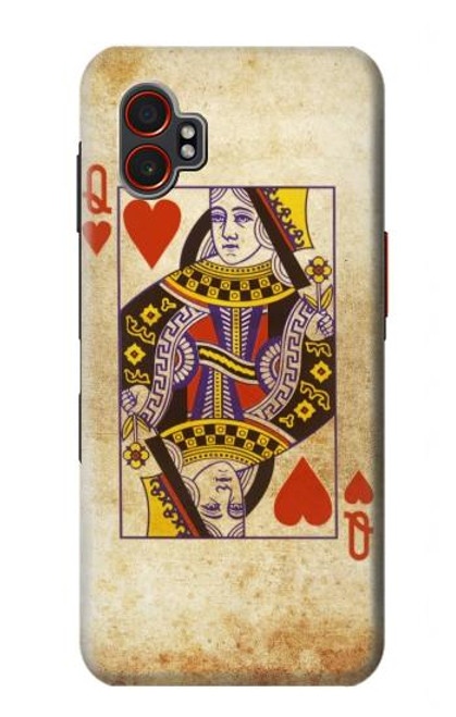 S2833 Poker Card Queen Hearts Hülle Schutzhülle Taschen für Samsung Galaxy XCover7 Pro