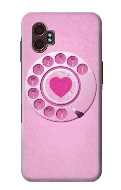 S2847 Pink Retro Rotary Phone Hülle Schutzhülle Taschen für Samsung Galaxy XCover7 Pro