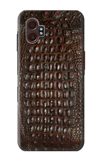 S2850 Brown Skin Alligator Graphic Printed Hülle Schutzhülle Taschen für Samsung Galaxy XCover7 Pro
