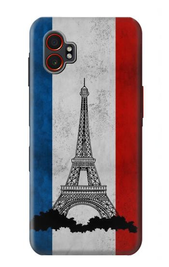 S2859 Vintage France Flag Eiffel Tower Hülle Schutzhülle Taschen für Samsung Galaxy XCover7 Pro
