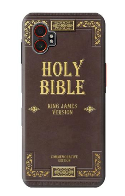 S2889 Holy Bible Cover King James Version Hülle Schutzhülle Taschen für Samsung Galaxy XCover7 Pro