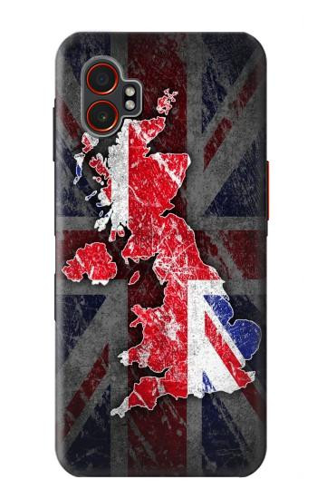 S2936 UK British Flag Map Hülle Schutzhülle Taschen für Samsung Galaxy XCover7 Pro