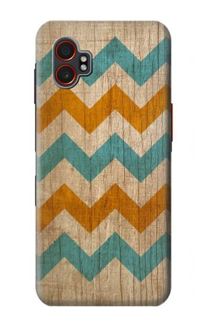 S3033 Vintage Wood Chevron Graphic Printed Hülle Schutzhülle Taschen für Samsung Galaxy XCover7 Pro