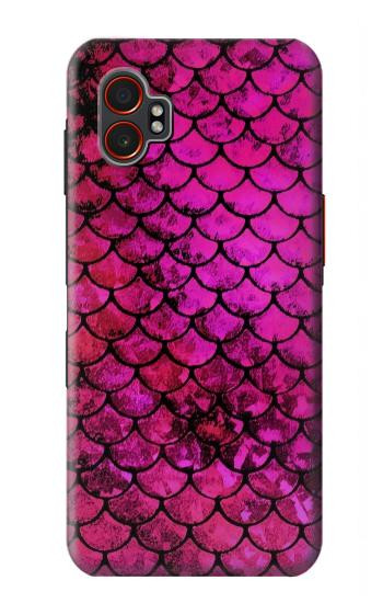 S3051 Pink Mermaid Fish Scale Hülle Schutzhülle Taschen für Samsung Galaxy XCover7 Pro