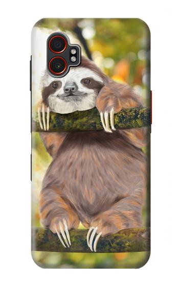 S3138 Cute Baby Sloth Paint Hülle Schutzhülle Taschen für Samsung Galaxy XCover7 Pro