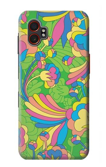 S3273 Flower Line Art Pattern Hülle Schutzhülle Taschen für Samsung Galaxy XCover7 Pro
