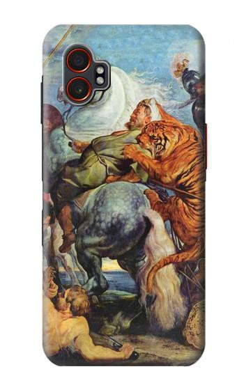 S3331 Peter Paul Rubens Tiger und Lowenjagd Hülle Schutzhülle Taschen für Samsung Galaxy XCover7 Pro