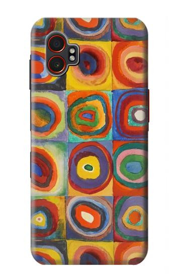 S3409 Squares Concentric Circles Hülle Schutzhülle Taschen für Samsung Galaxy XCover7 Pro