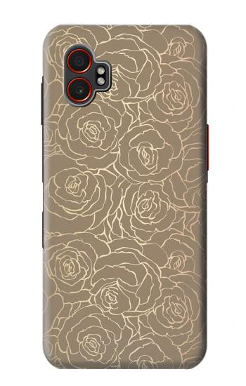 S3466 Gold Rose Pattern Hülle Schutzhülle Taschen für Samsung Galaxy XCover7 Pro
